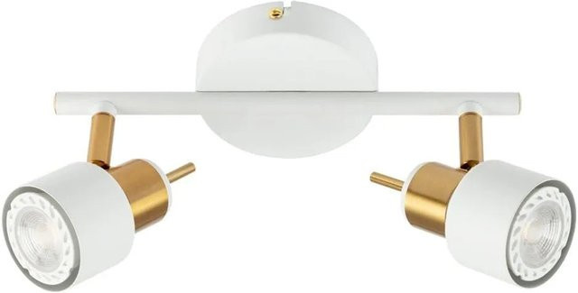 Arte Lamp Deckenstrahler Almach 2-flammig schwenkbar Weiß GU10 aus Metall - Bild 1