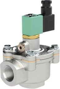 Riegler Impulsmembranventil MV 4212-1 G, NC, 24 V DC mit interner Vorsteuerung, G 1, Farbe: Silber - Bild 1