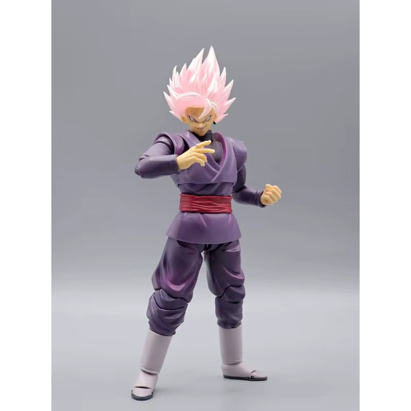 DL Custom Goku Black Kopfset für SHF Dragon Ball Z, Zamasu Rose Gesichts-/Haar-Ersatz-Zubehör, Zubehör - Bild 3