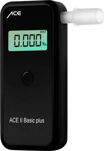 ACE II Basic Plus Alkoholtester mit Display in Schwarz, Messbereich 0 bis 4 ‰ - Bild 1