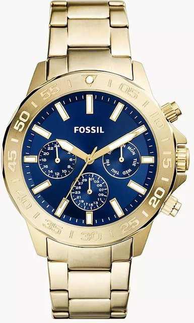 Fossil Chronograph, Quarz, Edelstahl, Blau, Herren - Bild 1