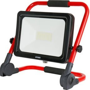 STIER SMD-LED-Baustrahler Basic 50W mit 4000 Lumen, rot, IP65, Arbeitsleuchte für Profis - Bild 1