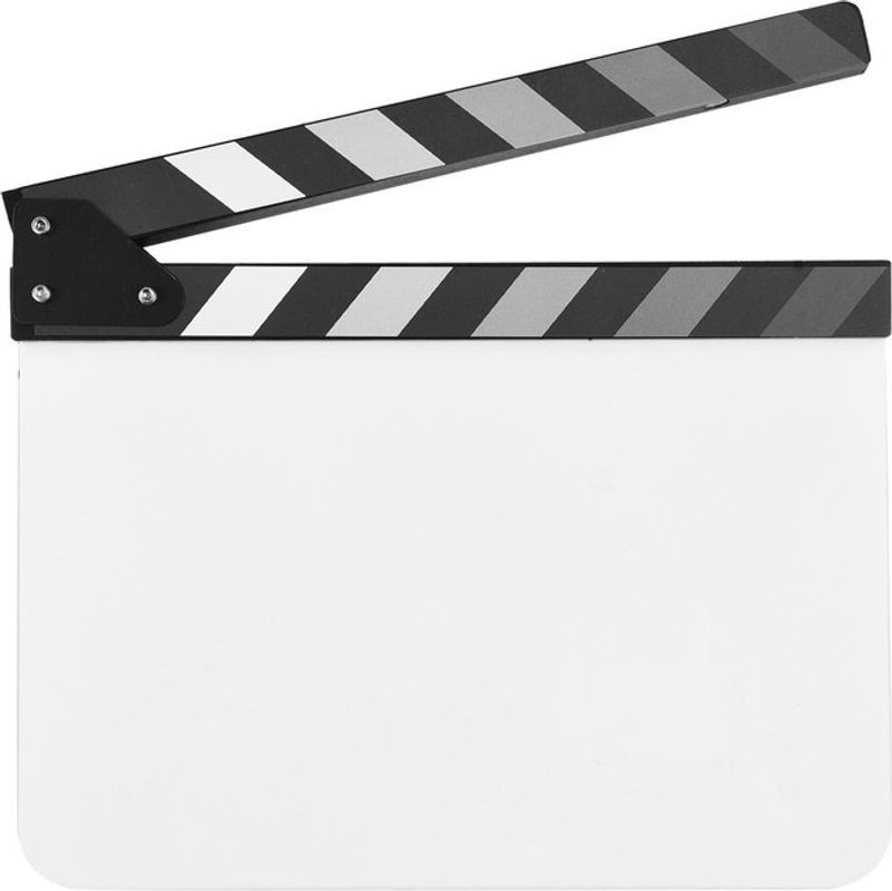 Neoglint Filmklappe aus Acryl Type 5 in Weiß und Transparent - Bild 1