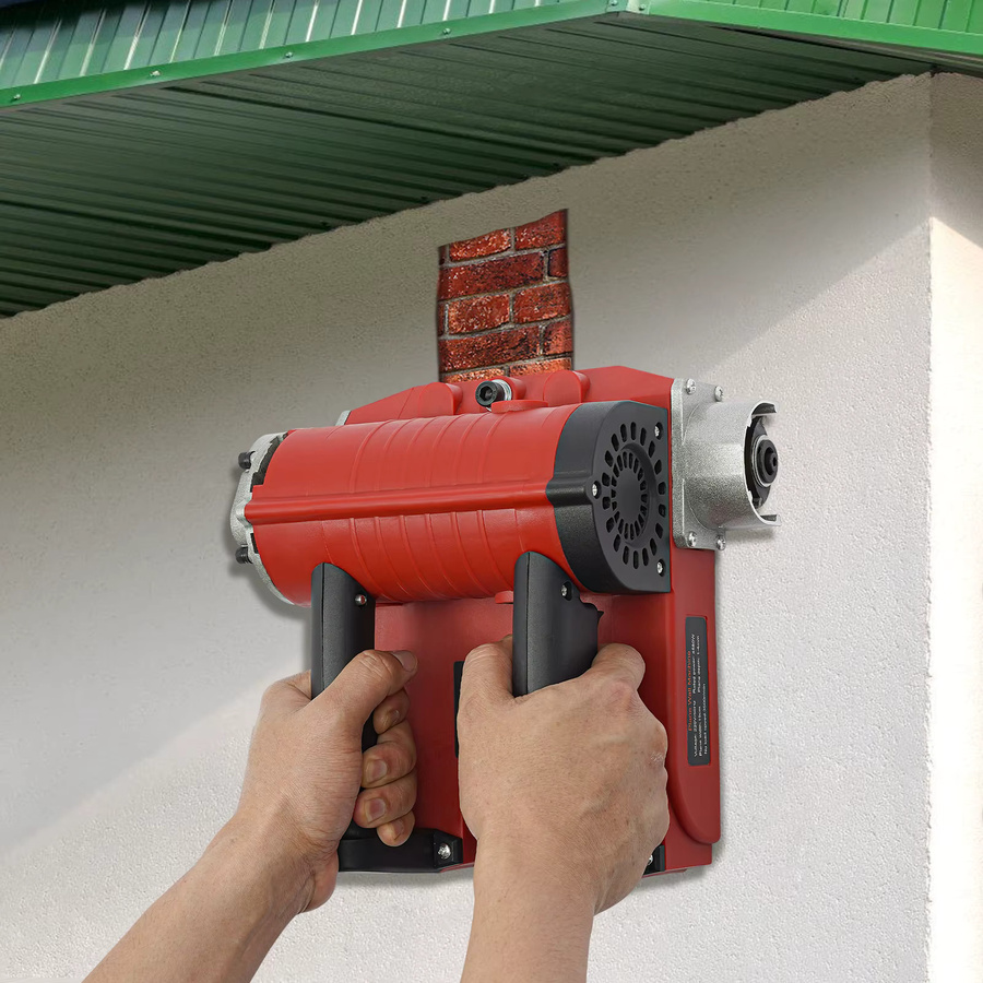 CNCEST Elektrische Wandhobelmaschine 4580 W in Rot mit 3500 U/min für Wandrenovierung und Farbentfernung, Breite: 15 cm - Bild 4