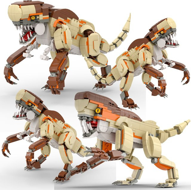 Creative Expert Dinosaurier-Bausteinset, Indominus Rex, Triceratops und Tyrannosaurus Rex Modellsteine - Bild 1