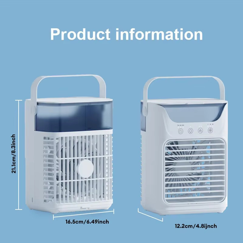 Tragbarer Luftbefeuchter und Kühlventilator von BALASHOV in Weiß - Bild 2