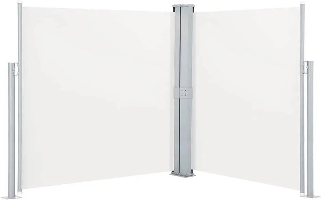 vidaXL Ausziehbare Doppelseitenmarkierung in Creme, B/H: 600 x 170 cm - Bild 1