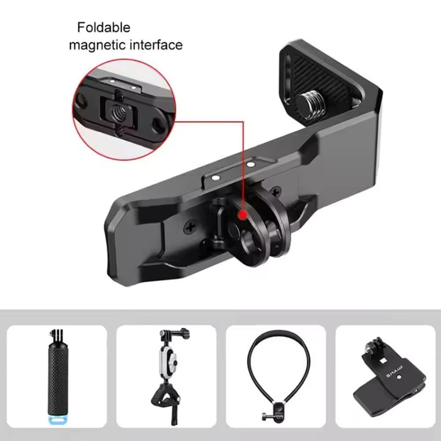 Insta360 Magnetischer Halterungsadapter L-förmig für Insta360X5 und Insta360X4 in Schwarz für horizontale und vertikale Aufnahmen - Bild 3