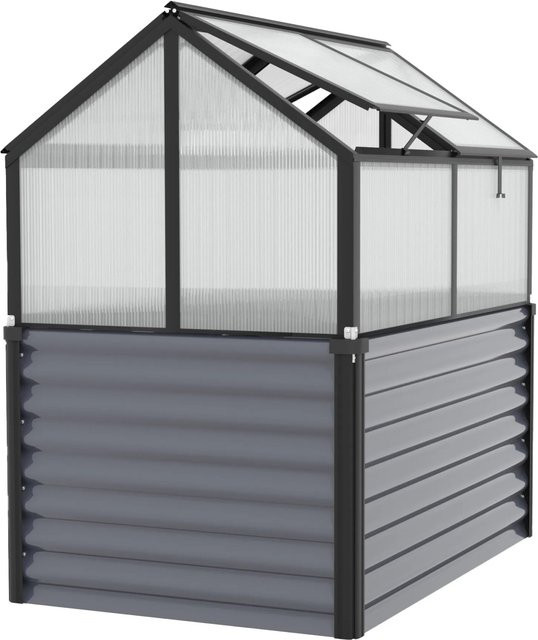 Vitavia Hochbeet Gamma mit Unterbau, schwarz, B: 89 cm, T: 127 cm, H: 135 cm - Bild 1
