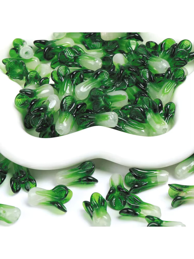 NASSBORO Glasperlen, Chinesische Kohl Glasur, DIY Spacer Perlen - Bild 4