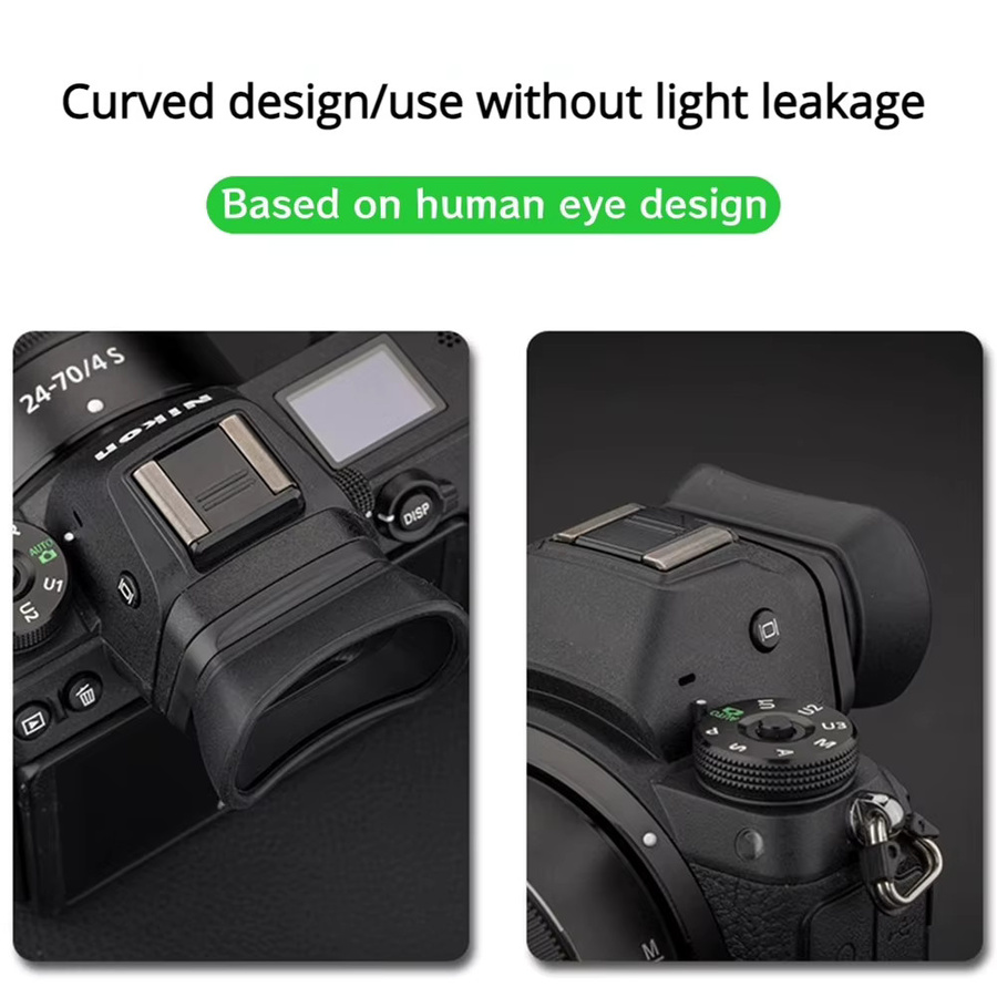 DK-29 Augenmuschel aus weichem Gummi in Schwarz als Ersatzabdeckung für Nikon Z5, Z6, Z6II, Z7 und Z7II Kameras - Bild 4