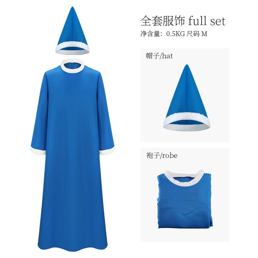 ZOBOTT Blue Magikoopa Carmike Cosplay Kostüm, Super Mario, Blau - Bild 4