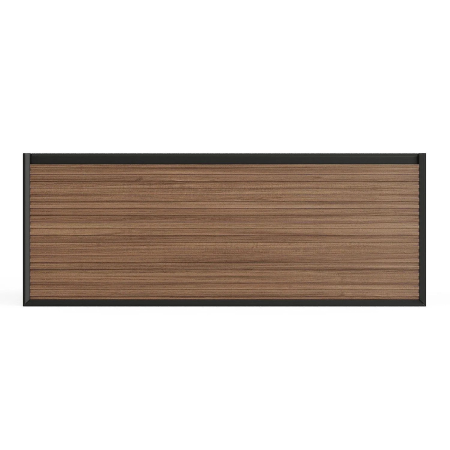 Waschbeckenunterschrank Baniva in Schwarz und Dunkel Naturfarben, Breite: 120 cm, Tiefe: 46 cm, Höhe: 45 cm - Bild 2