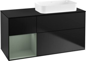 V&B Waschtischunterschrank Finion in Blau lackiert, B/T: 120 x 60 cm - Bild 1