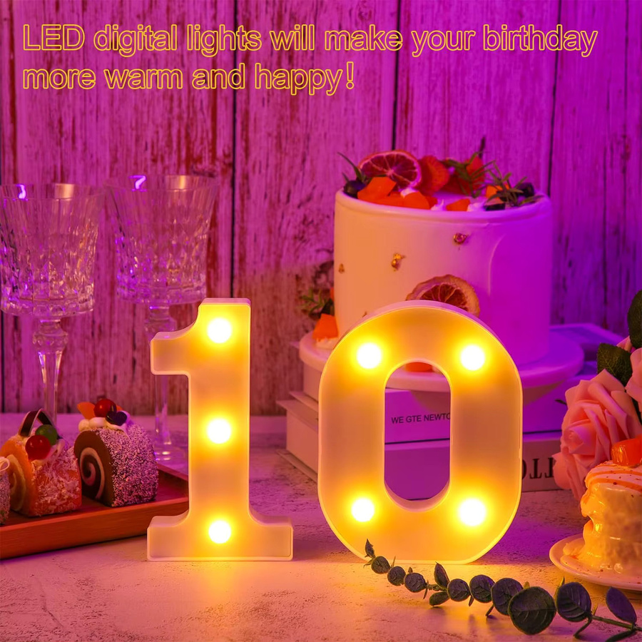 Dekorative LED Lampe Peach Forest in Weiß für Hochzeit, Party und Geburtstag, B/T/H: 16,0 x 16,0 x 16,0 cm - Bild 3