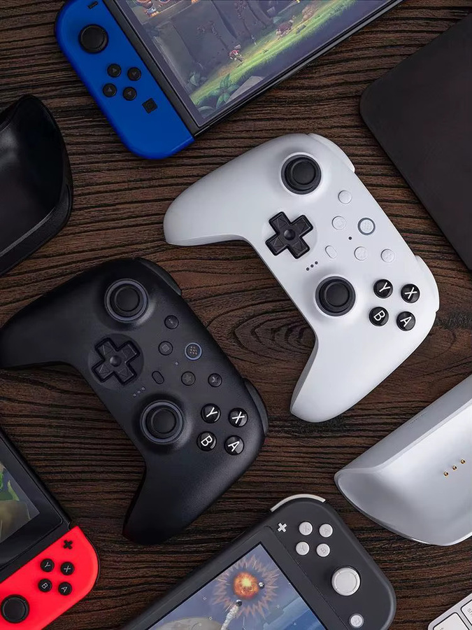 8BitDo Ultimate 2 Bluetooth Wireless Gaming Controller mit Ladestation, Gamepad Joystick für PC und Nintendo Switch, Schwarz - Bild 5