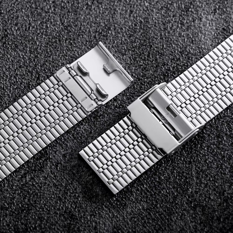 Uhrenarmband Edelstahl, Silber, Unisex, 20 22 mm - Bild 4