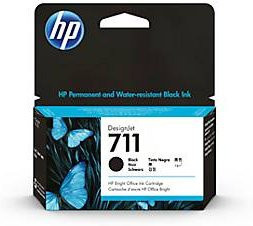 Original HP Tintenpatrone 711 Schwarz CZ129A für DesignJet T120 und T520 ePrinter - Bild 2