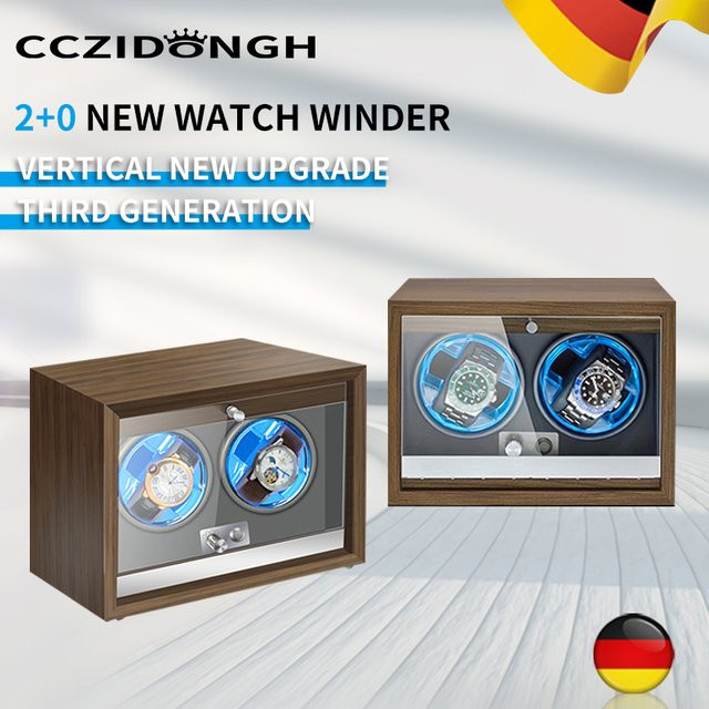 CCZIDONGH Uhrenbeweger Holz, 2-Fach, Automatisch, Unisex - Bild 1