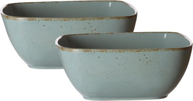 Ritzenhoff & Breker Servierschalen Casa aus Keramik, Blau, 2er Set, Durchmesser: 22 cm - Bild 1