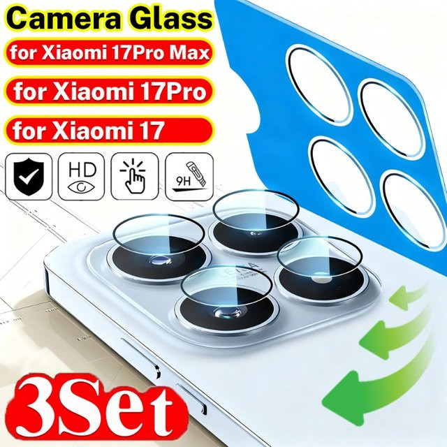 HD Clear Kameraobjektivfolie für Xiaomi 17 Pro Max, transparenter Glasschutz mit 9H Härte und kratzfester Oberfläche - Bild 1