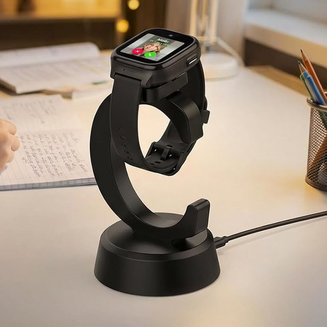 iHZCPRO Magnetische Ladestation für Cosmo JrTrack 5/4/3/2 Kinder-Smartwatch in Schwarz mit USB-Kabel - Bild 1