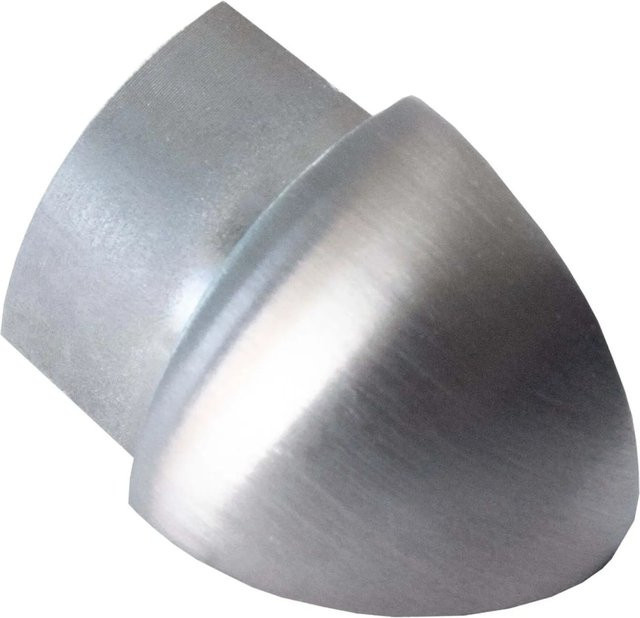 Dalsys Außeneck Fliesenschiene Viertelkreis aus Edelstahl in Silber gebürstet mit 12,5 mm Breite - Bild 1