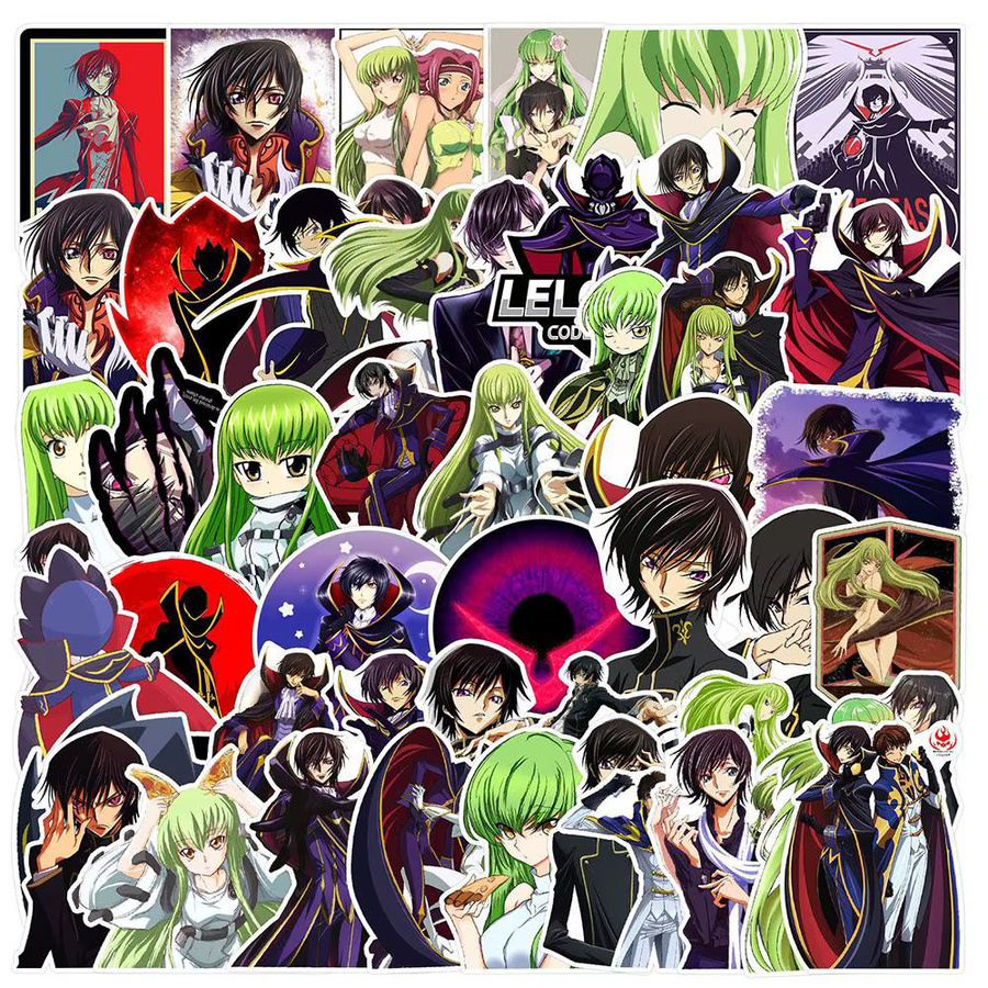 Keeppley Anime Cartoon Code Geass Lelouch Aufkleber, 50-teiliges Set - Bild 5
