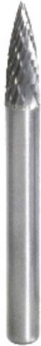 KS Tools HM Spitzbogen-Frässtift Form G in Silber, Durchmesser: 6 mm, Länge: 63 mm - Bild 1