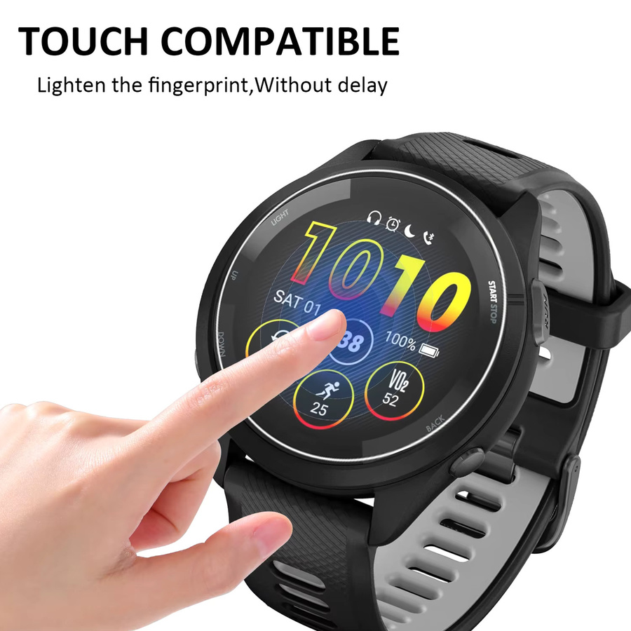 3er Set TPU Schutzfolien für Garmin Venu 2 Plus, 3, 3S, Vivoactive 4, 4s, MARQ2 und Forerunner 265, 265S, 965 in Transparent - Bild 4