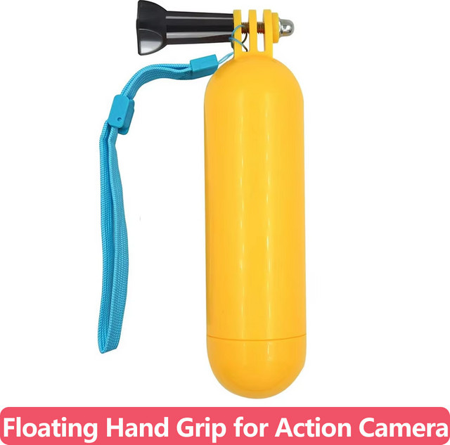 EXSKOF Schwimmender Handgriff mit Auftriebsstange und Anti-Verlust-Handschlaufe für GoPro Hero 13 12 11 10 9, Insta360 und DJI Action-Kameras für Wassersport - Bild 1