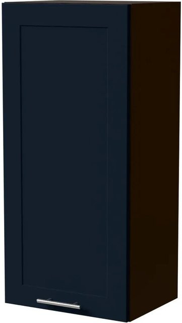 Feldmann-Wohnen Hängeschrank Oslo W4 Lava / Indigo Matt mit Rahmenoptik, B/T/H: 45 x 32,5 x 96 cm - Bild 1