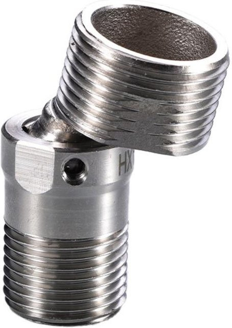 Haven Home Eck-Duschhahn Adapter 360 Grad drehbar und winkelverstellbar in Grau/Silber - Bild 1