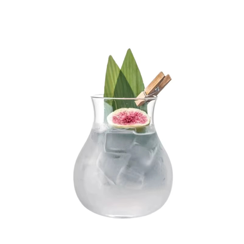 USEEKRIL Bauch-Cocktailglas in Transparent, kreativer Tumbler aus Glas für Whisky und Bar-Zubehör - Bild 4