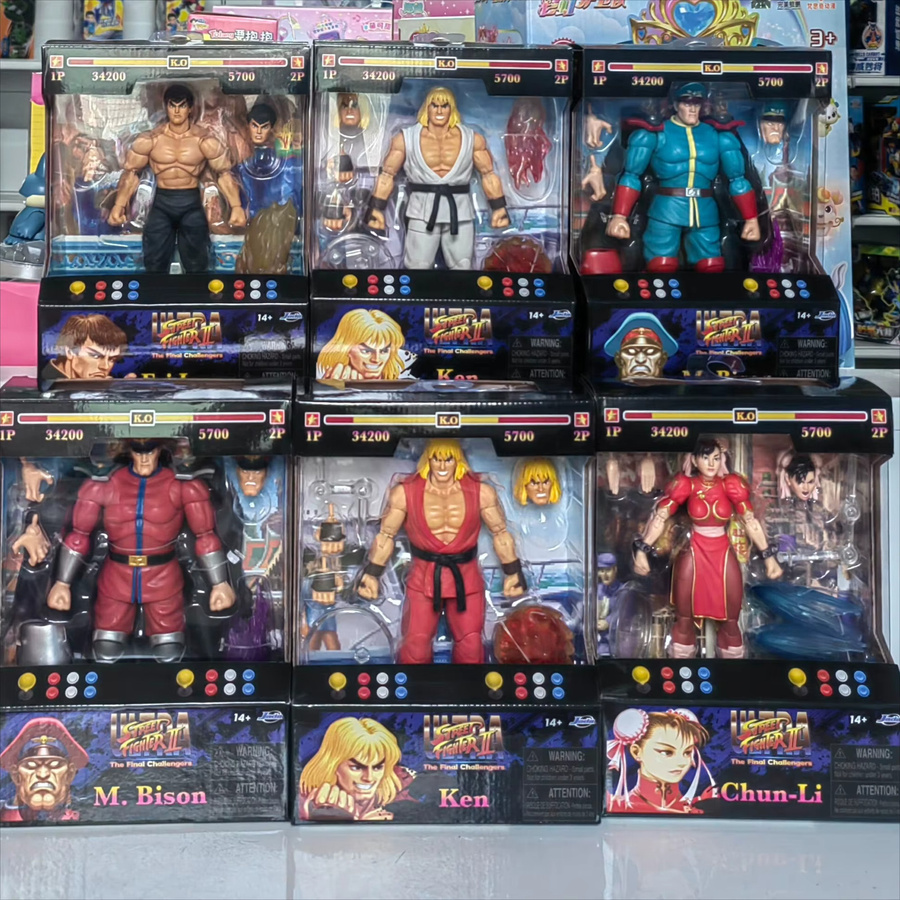 Jada Toys Street Fighter Fei Long & M. Bison Actionfigur, Set, ab 14 Jahren - Bild 4