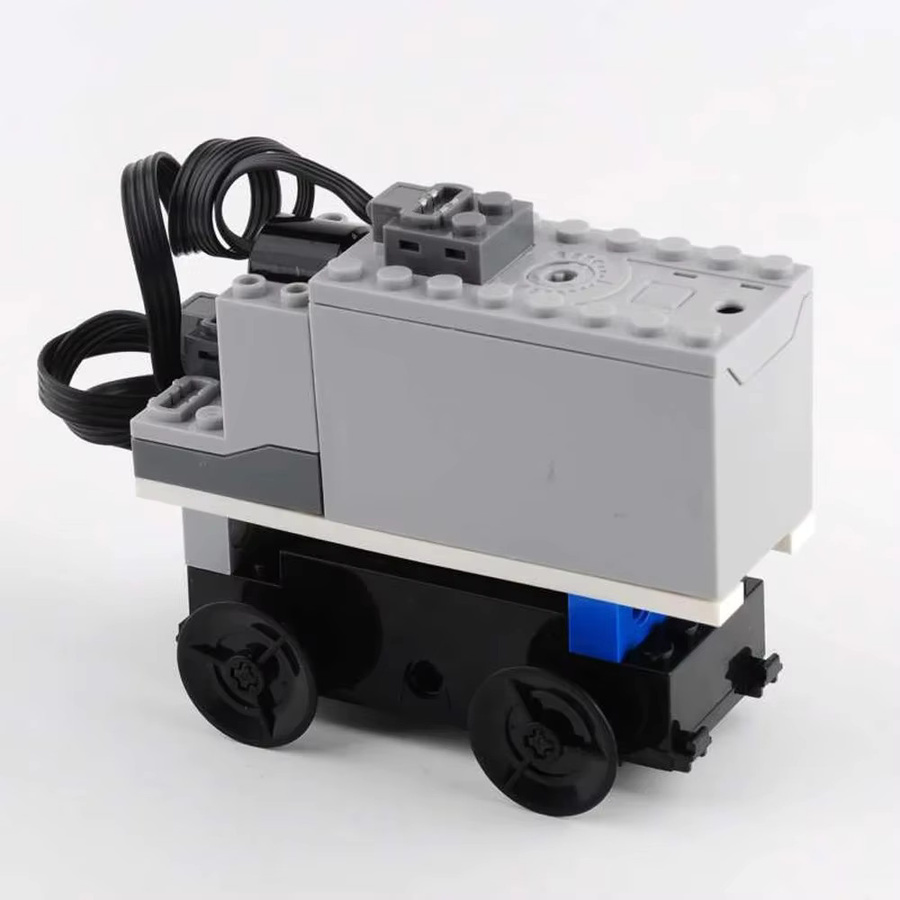 wishiot MOC Zug Motor Technologie, Bausteine Kit, mit AAA Batterie Box, Fernbedienung - Bild 2