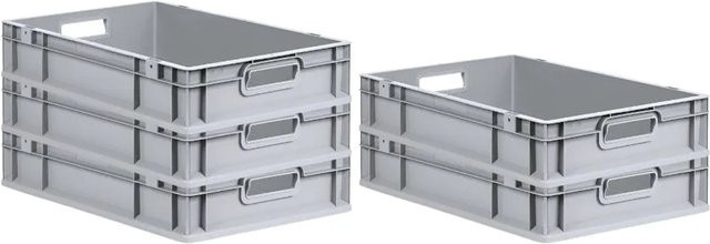 PROREGAL SparSet 5x Eurobox NextGen Grip in Grau, H x B x T: 12 x 40 x 60 cm, 23 Liter - Bild 1