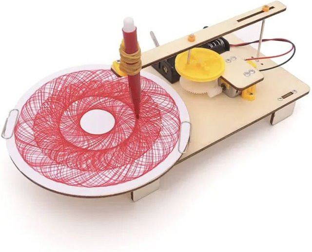 soulbao Roboter, DIY Kinder Puzzle Montage Holz, Elektrische Plotter Kit Modell Automatische Zeichnung, Wissenschaftliche Physik Experiment Spielzeug - Bild 1