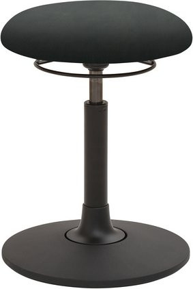 Mayer Sitzmöbel Hocker 1166 aus Kunstleder in Schwarz, Breite: 40 cm, höhenverstellbar - Bild 1