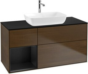 V&B Waschtischunterschrank Finion in Blau lackiert, Breite: 120 cm, Tiefe: 50,1 cm, Höhe: 50,1 cm - Bild 1