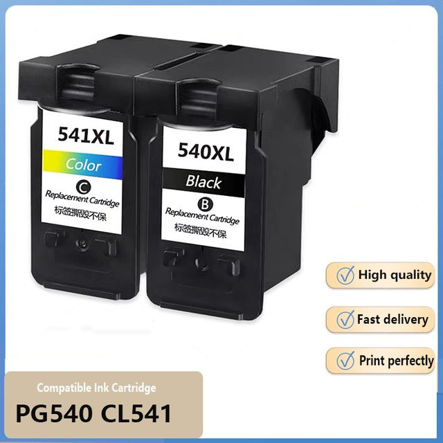 Kompatible Tintenpatronen Set für Canon Pixma MG3250 MG3255 MG3550 MG4100 MG4150 MG4200 MG4250, PG-540 Black und CL-541 Color - Bild 1