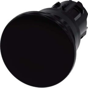 Siemens Indus.Sector Pilzdrucktaster rund schwarz 22mm 3SU1000-1BD10-0AA0 - Bild 1