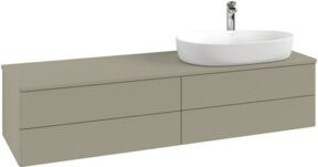V&B Waschtischunterschrank Antao mit integrierter LED-Beleuchtung, Wandmontage, Farbe: Weiß lackiert, B: 160 cm, T: 50 cm - Bild 1