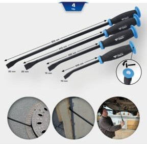 Brilliant Tools Stemmhebel-Satz, 4-teilig, Schwarz, Stahl - Bild 2