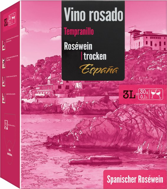 Vino Rosado Tempranillo Roséwein trocken 2025 3 l - Bild 1