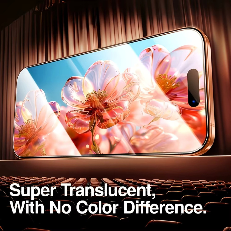 NNBILI 5er Pack Displayschutzfolie aus gehärtetem Glas für iPhone 17 16 15 14 13 12 11 Pro Max XR XS in Transparent mit vollständiger Abdeckung und 8k Ultra High Definition - Bild 3