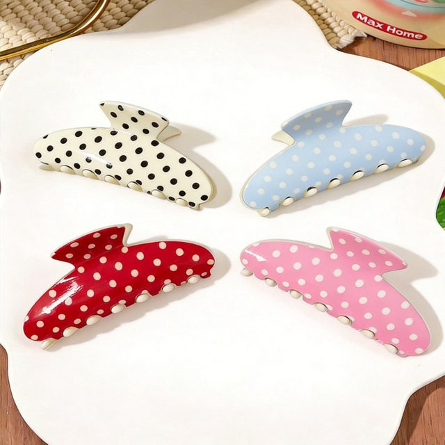 Haarklammer Polka-Dot-Muster, Damen - Bild 1