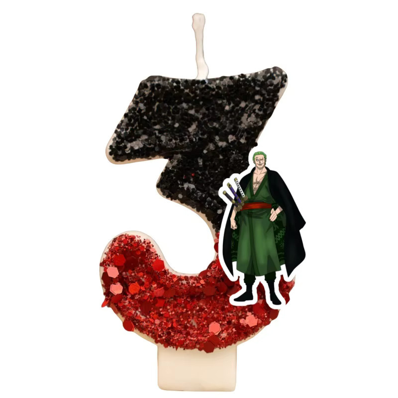Bandai One Piece Kerzen, Cartoon 0-9 Zahlen, Bunt / Mehrfarbig - Bild 2
