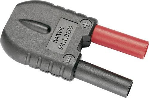 Fluke 80AK-A Thermoelement-Adapter mit Bananensteckern in Schwarz und Rot - Bild 1