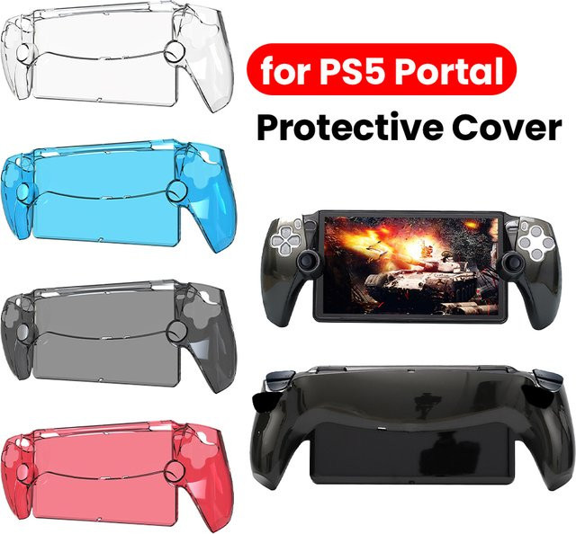 ALLOYSEED Transparente Vollschutz-Schutzhülle für Playstation Portal, Stoßfeste PC-Griffschale, Waschbare Anti-Fall Hülle - Bild 1